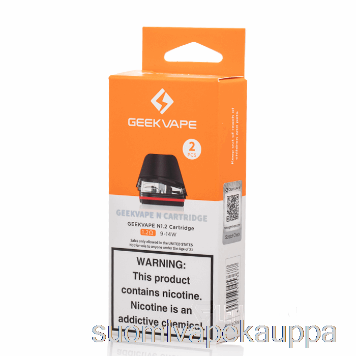Vape Kauppa Geek Vape N Vaihtokotelot 1.2ohm Pods